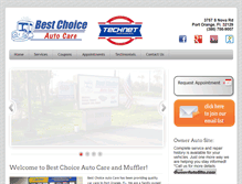 Tablet Screenshot of bestchoiceautocare.net